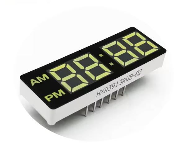 7 Segment 4-cifret hvidt led-urdisplay til digitale ure