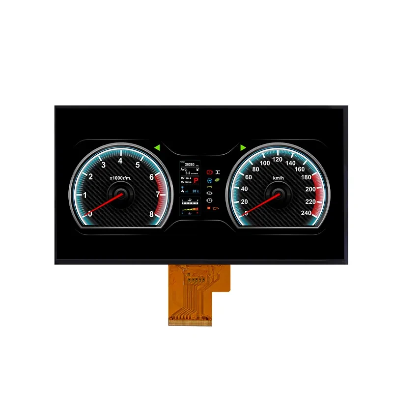 7 tommer TFT LCD farveskærm digitalt speedometer