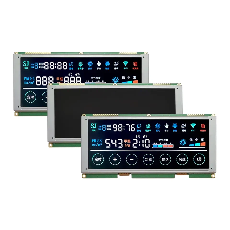 Højkvalitets Custom Segment LCD Display BTN Negativ 5V
