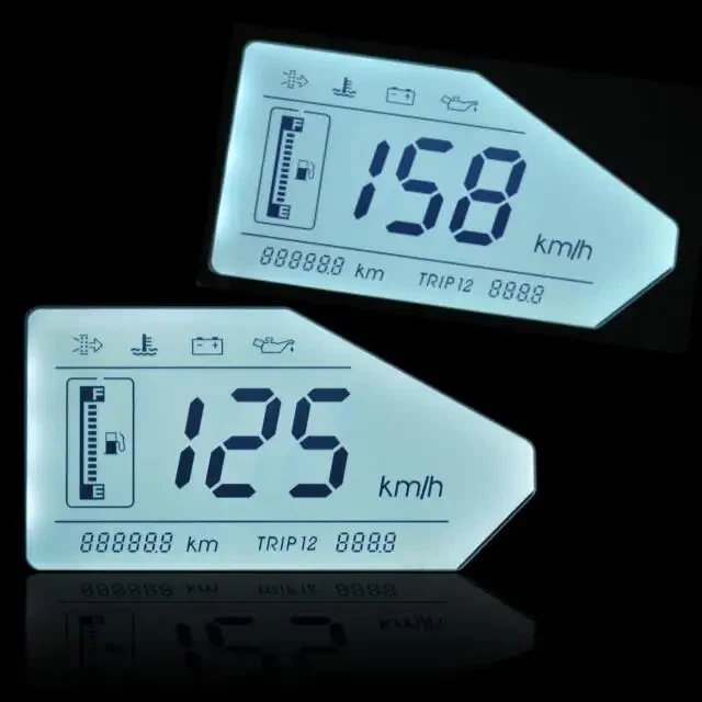7 Segment positiv gennemsigtig LCD-skærm